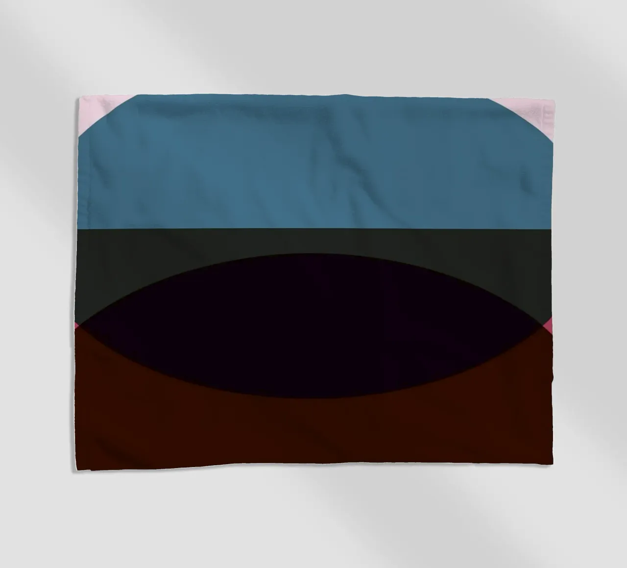 Geometric Abstract Overlapping Circles Color Print beach towel by NorwesClub