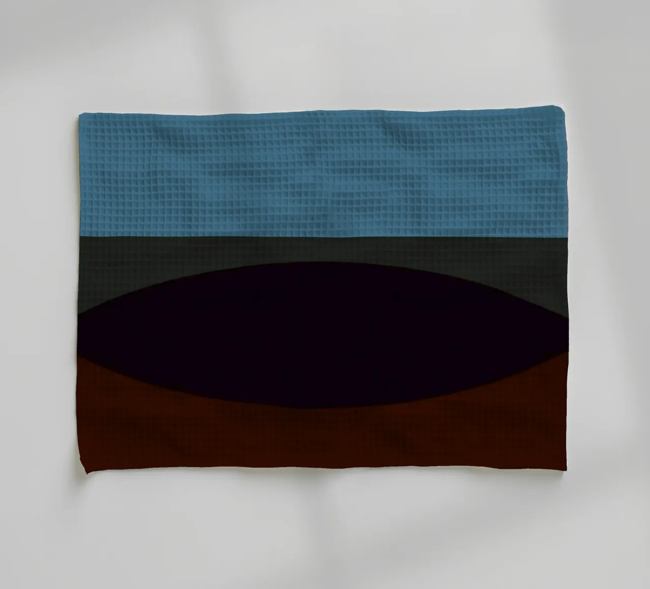 Geometric Abstract Overlapping Circles Color Print tea towel by NorwesClub