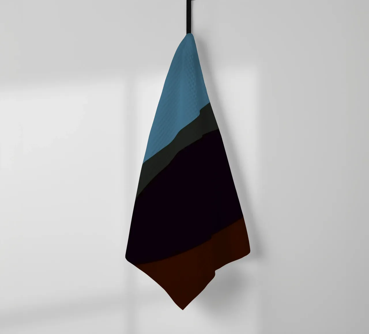 Geometric Abstract Overlapping Circles Color Print tea towel by NorwesClub