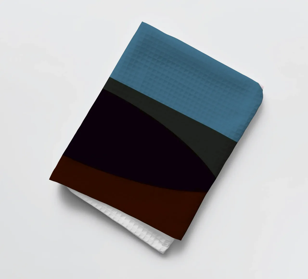 Geometric Abstract Overlapping Circles Color Print tea towel by NorwesClub