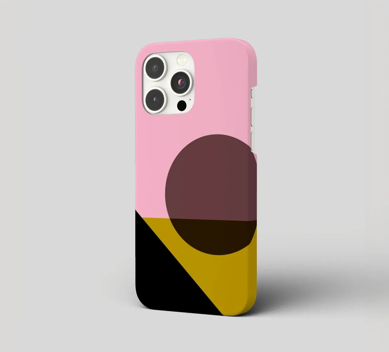 Geometric Abstract Shapes Oval Color Blocks Print iphone case by NorwesClub