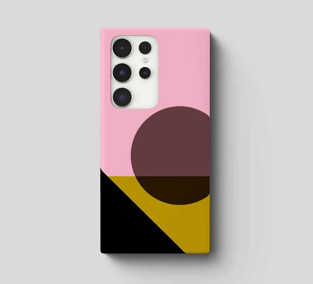 Geometric Abstract Shapes Oval Color Blocks Print samsung phone case by NorwesClub