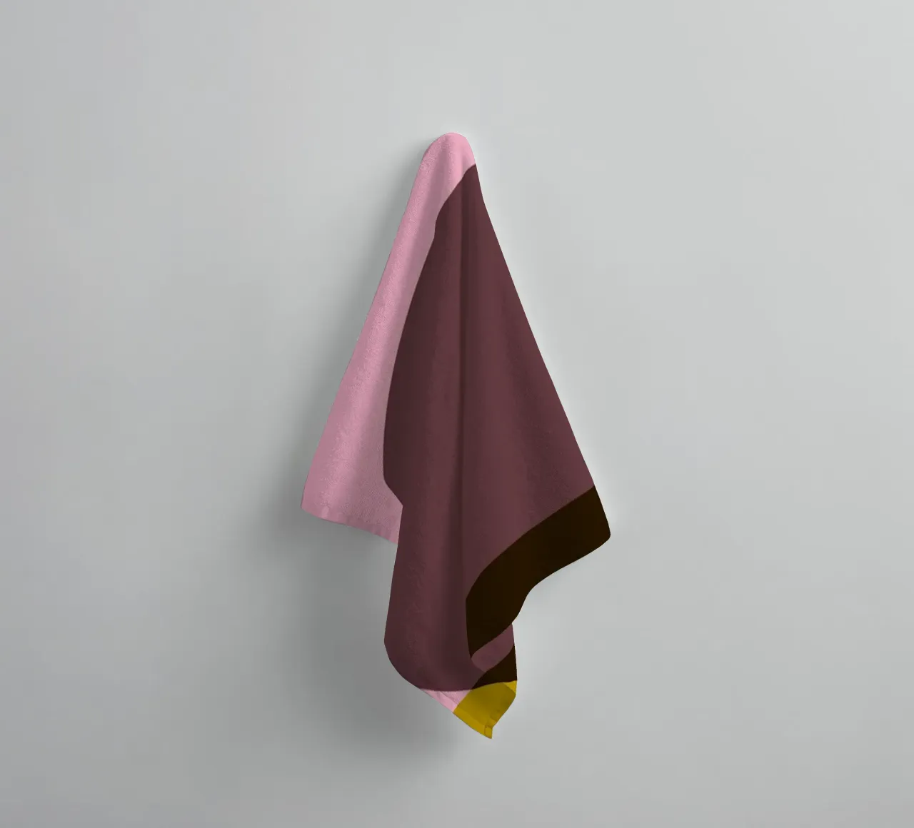 Stampa geometrica di forme astratte ovali a blocchi di colore asciugamano da bagno da NorwesClub