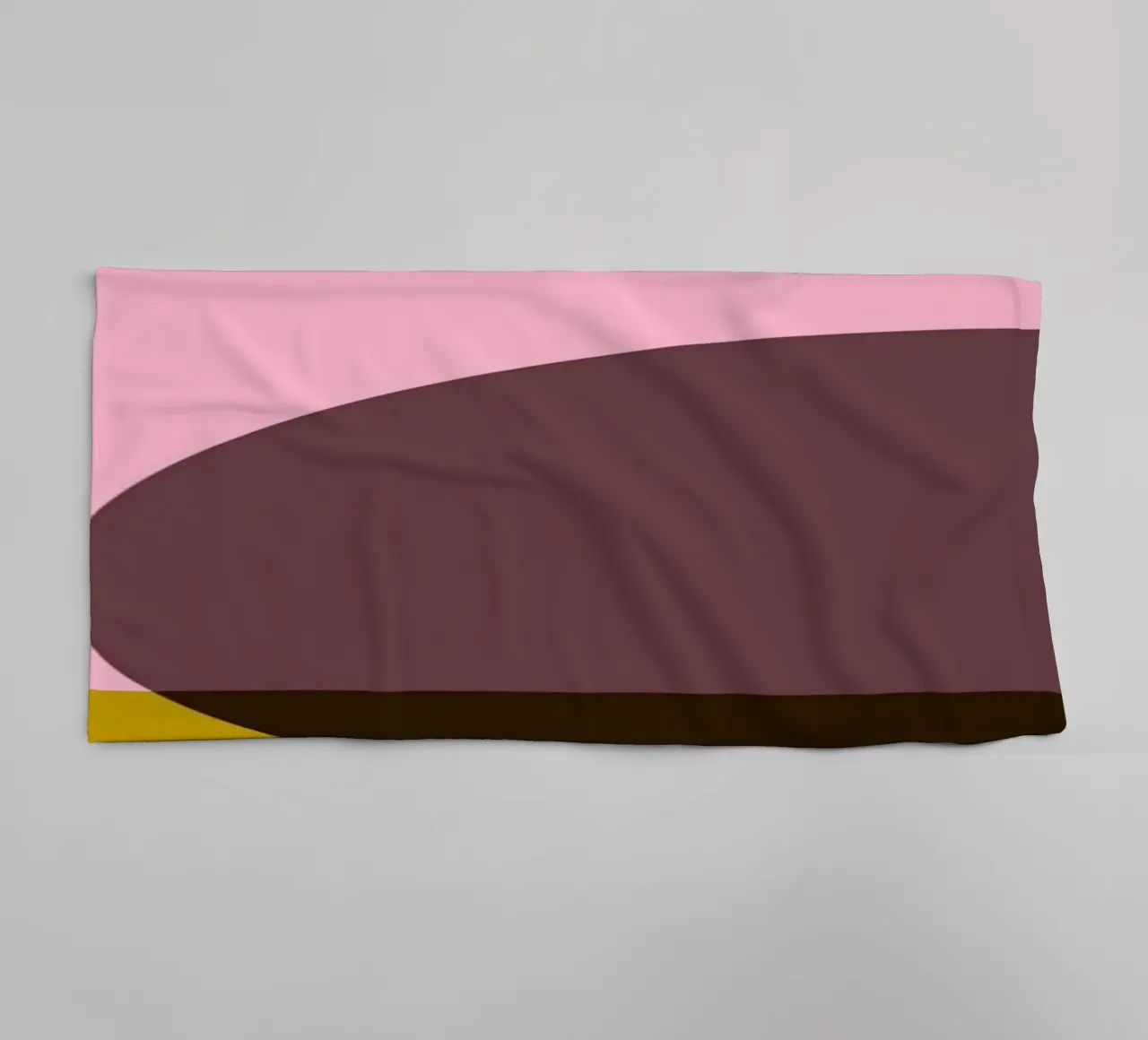 Stampa geometrica di forme astratte ovali a blocchi di colore asciugamano da bagno da NorwesClub