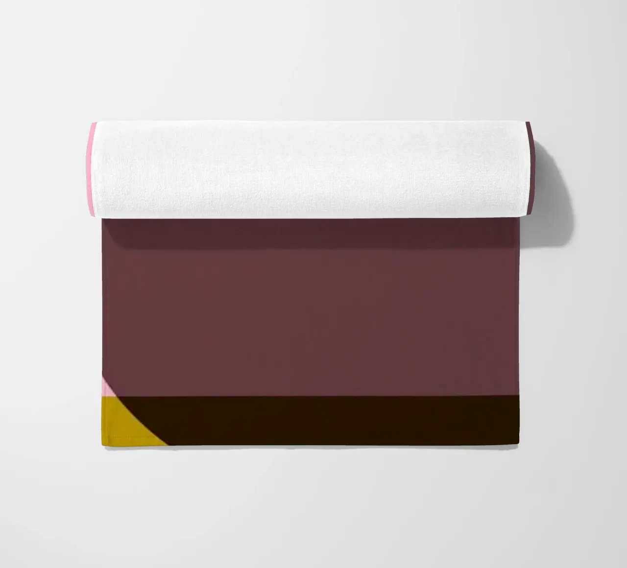 Geometric Abstract Shapes Oval Color Blocks Print beach towel by NorwesClub