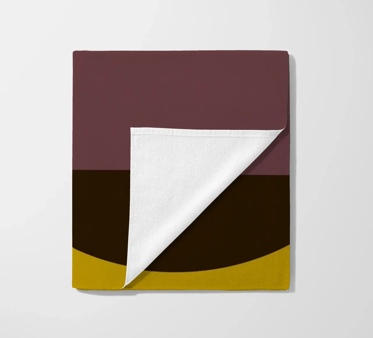 Geometric Abstract Shapes Oval Color Blocks Print beach towel by NorwesClub