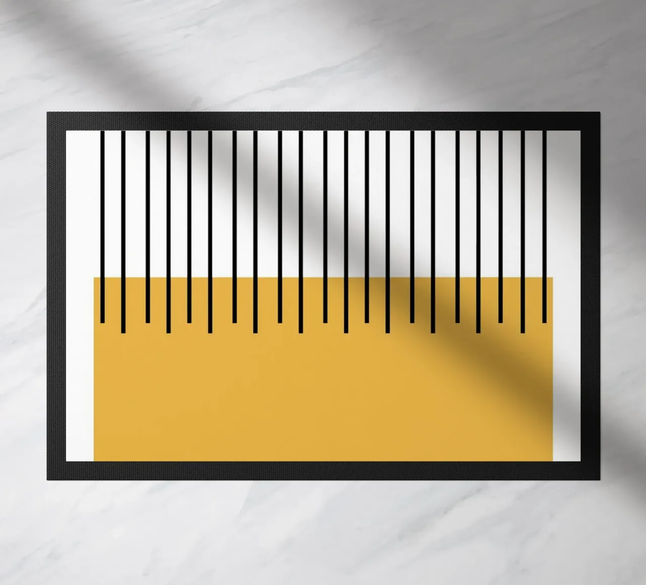 Bauhaus Abstract Stripes Color Block 1923 Print doormat by NorwesClub