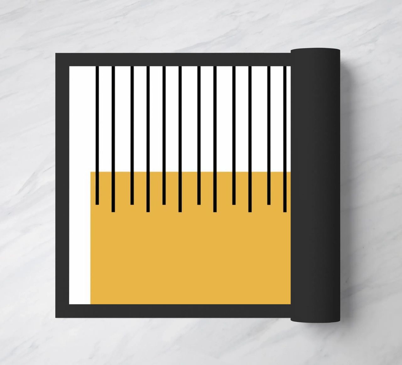Bauhaus Abstract Stripes Color Block 1923 Print paillasson de NorwesClub