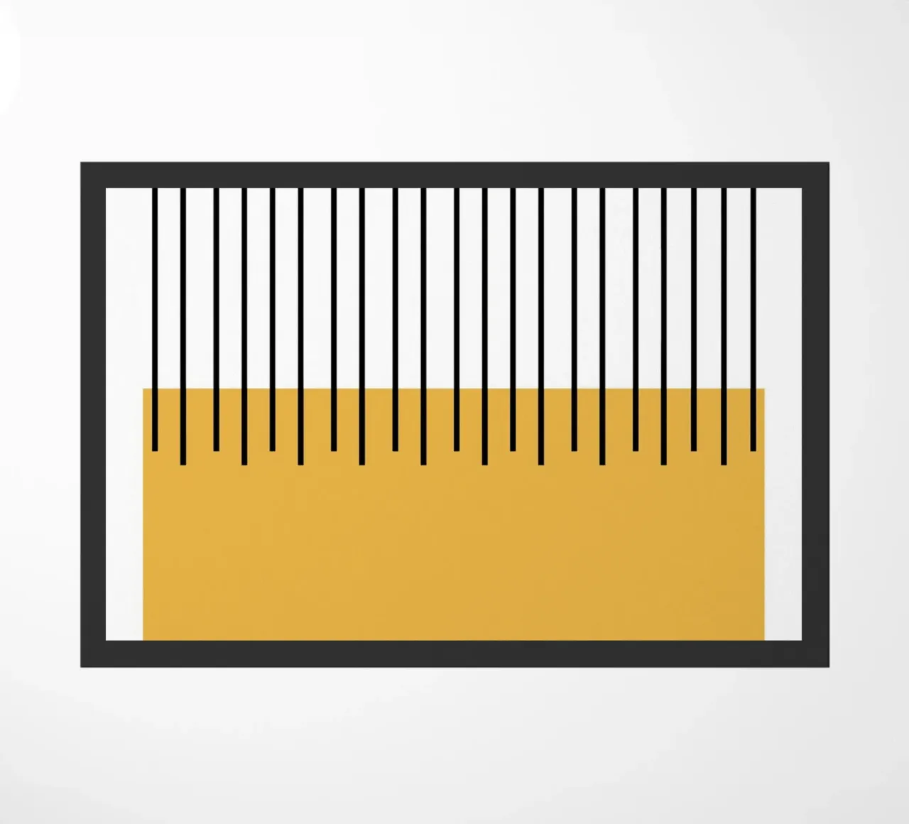 Bauhaus Abstract Stripes Color Block 1923 Print doormat by NorwesClub