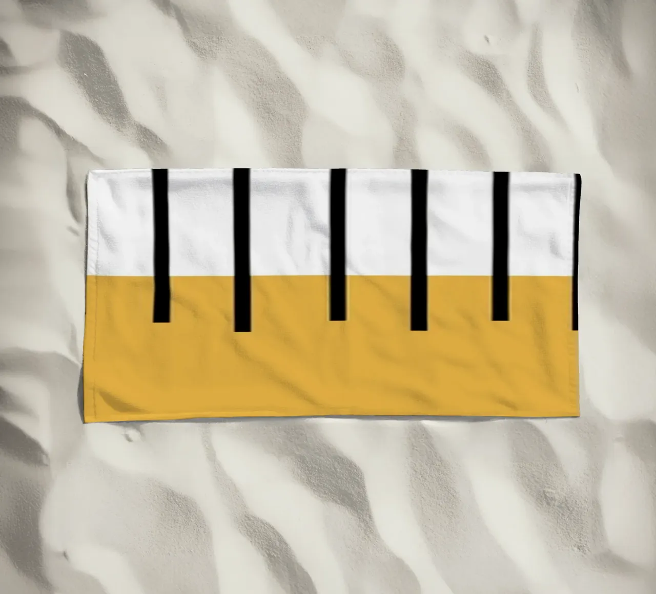 Bauhaus Abstract Stripes Color Block 1923 Print beach towel by NorwesClub