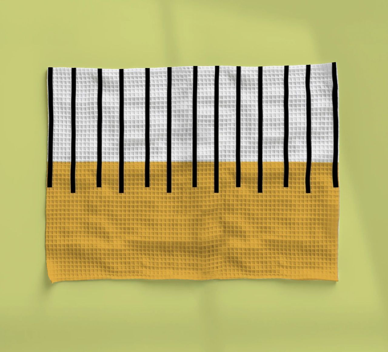 Bauhaus Abstract Stripes Color Block 1923 Print torchon de NorwesClub