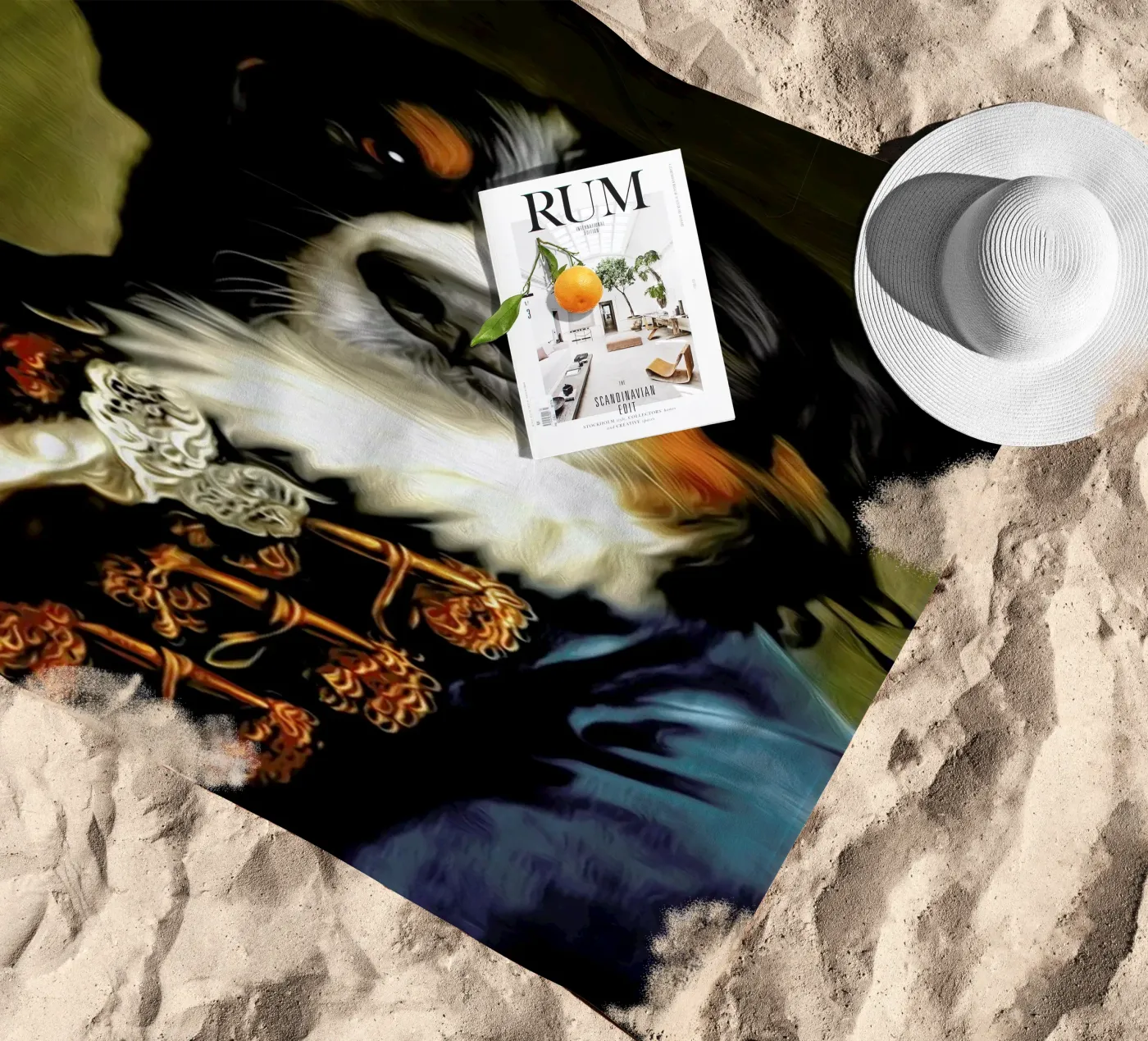 Shadow beach towel by Tein Lucasson