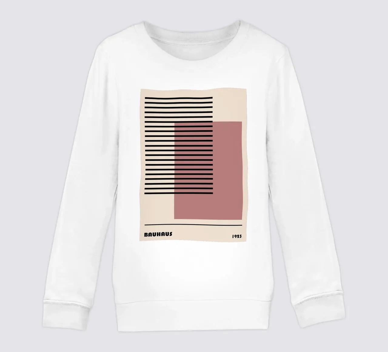 Stampa Bauhaus astratta a righe color block 1923 felpa bambino da NorwesClub