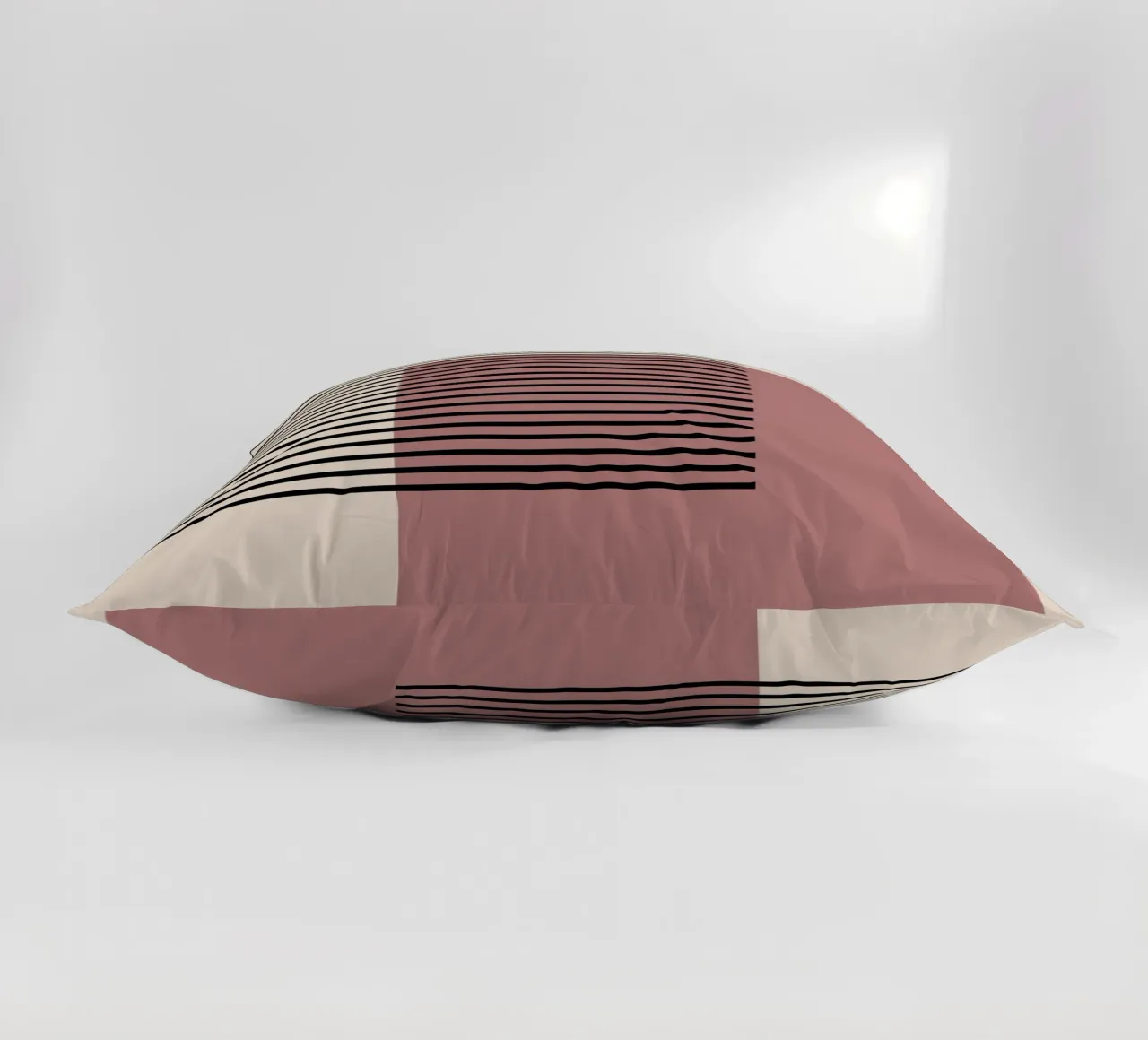 Stampa Bauhaus astratta a righe color block 1923 cuscino da NorwesClub