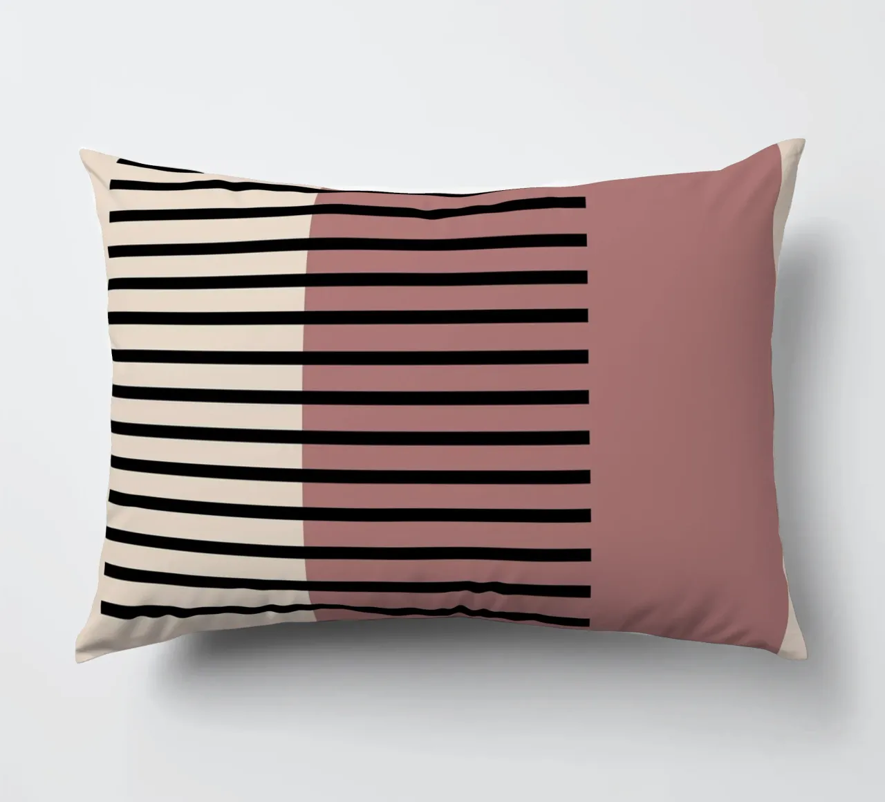 Stampa Bauhaus astratta a righe color block 1923 cuscino da NorwesClub