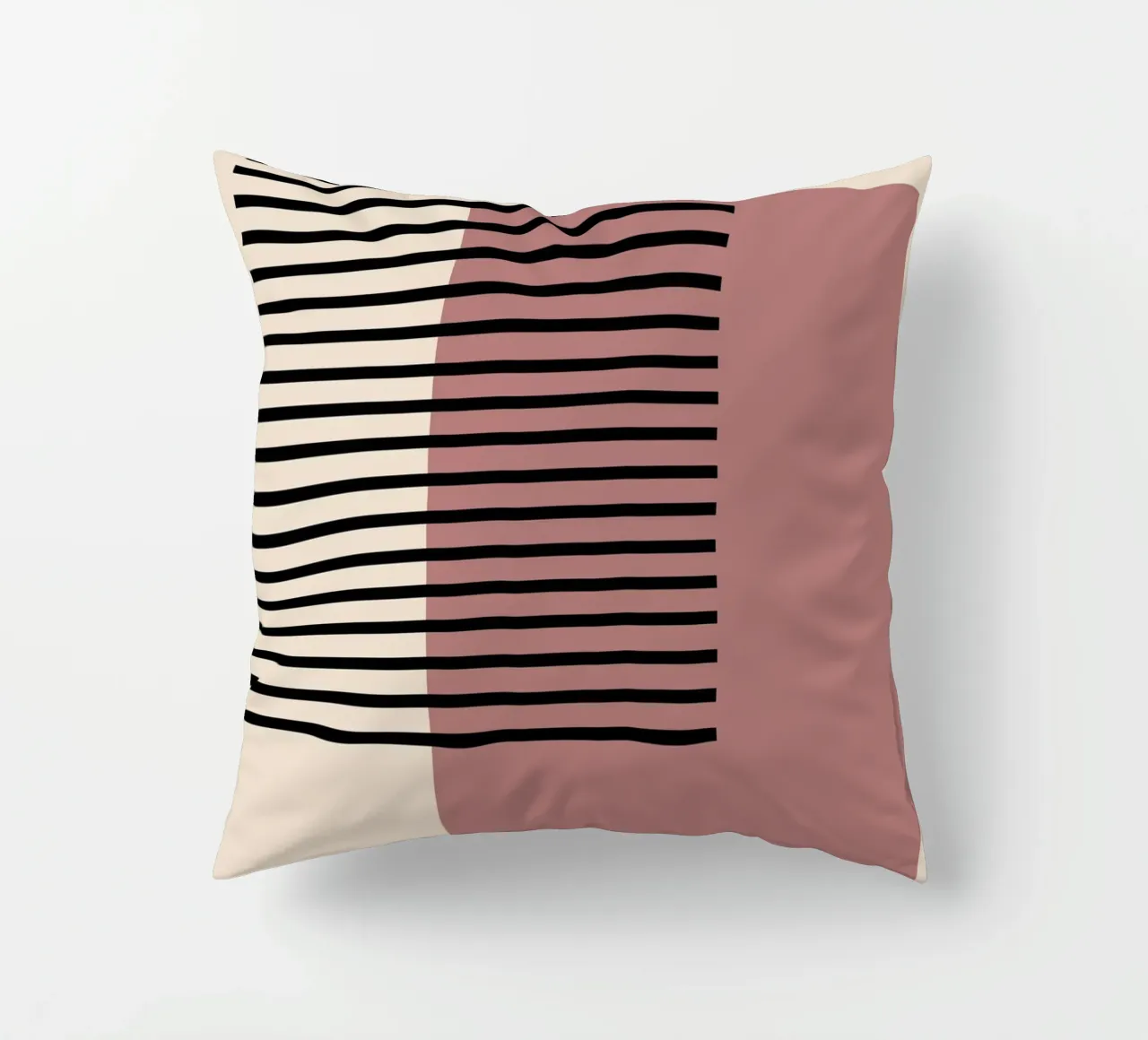 Stampa Bauhaus astratta a righe color block 1923 cuscino da NorwesClub