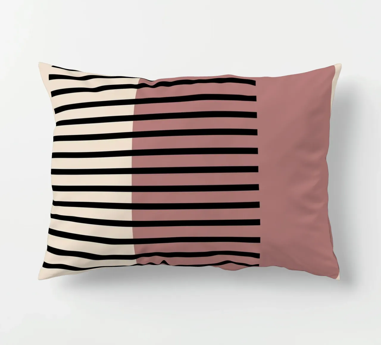 Stampa Bauhaus astratta a righe color block 1923 cuscino da NorwesClub