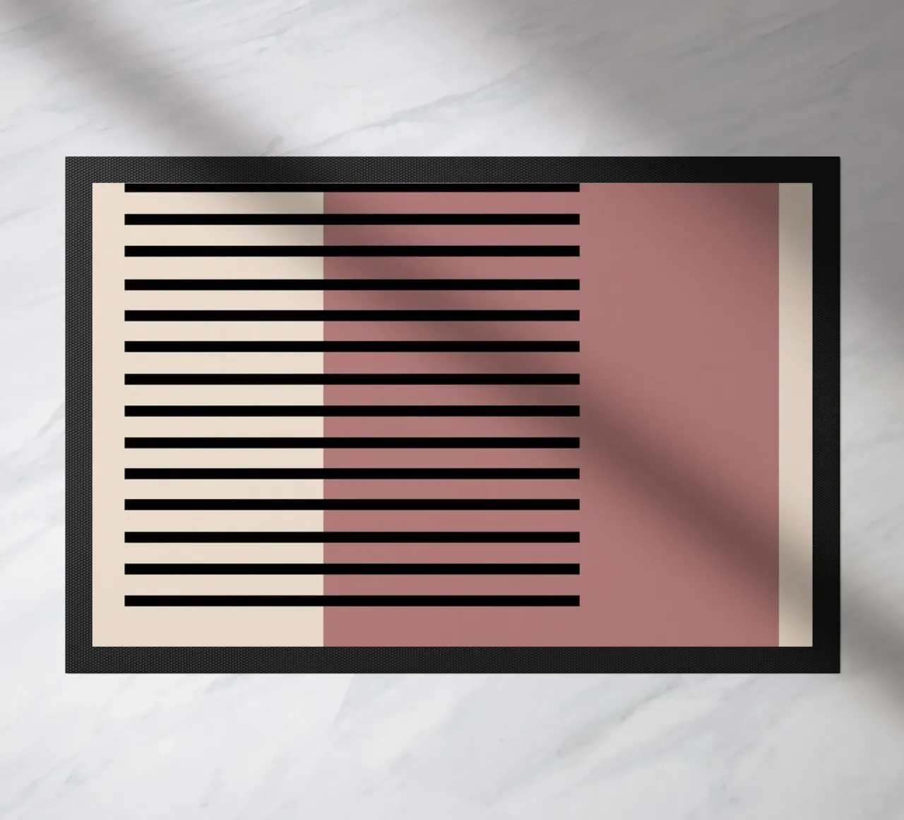 Stampa Bauhaus astratta a righe color block 1923 zerbino da NorwesClub