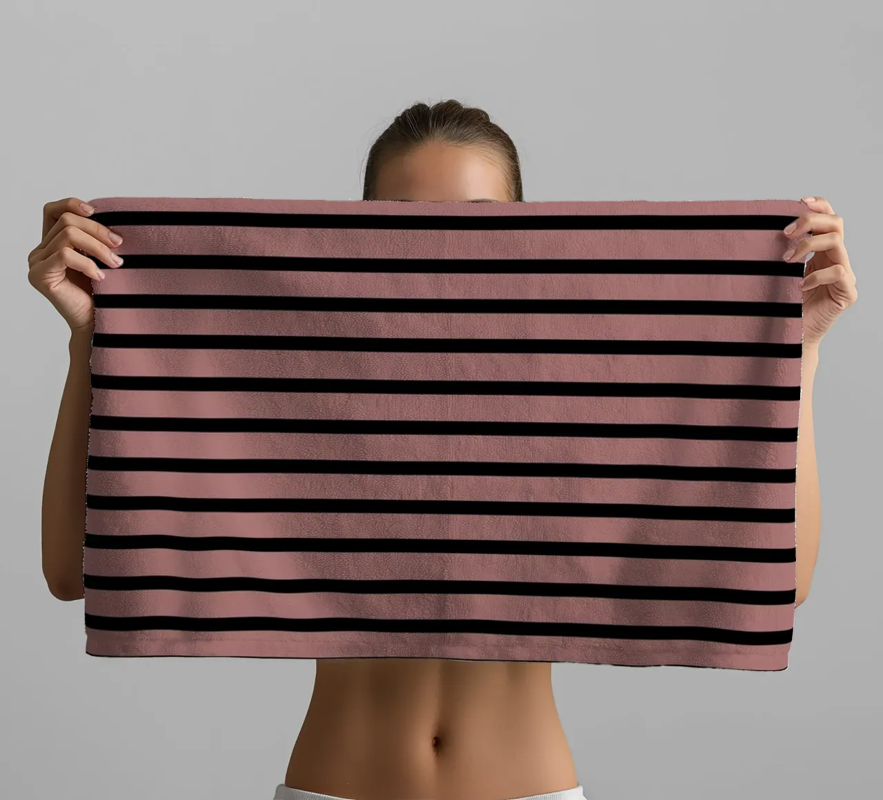 Stampa Bauhaus astratta a righe color block 1923 asciugamano da bagno da NorwesClub