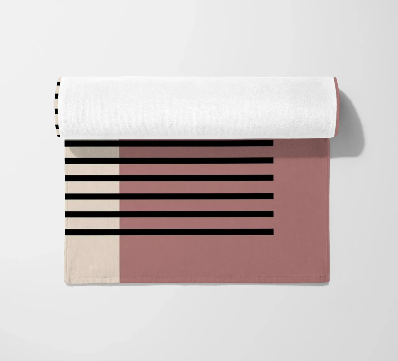 Stampa Bauhaus astratta a righe color block 1923 telo mare da NorwesClub