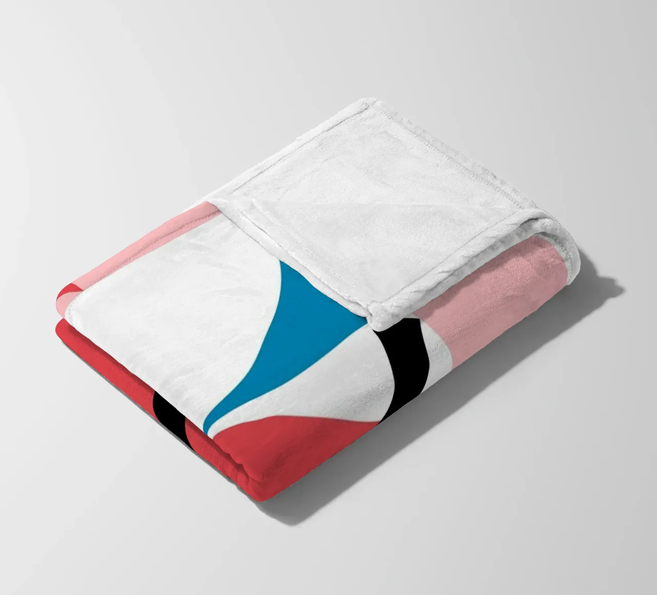 Bauhaus Positiv Geometrisch Abstrakt Farbdruck Fleecedecke von NorwesClub