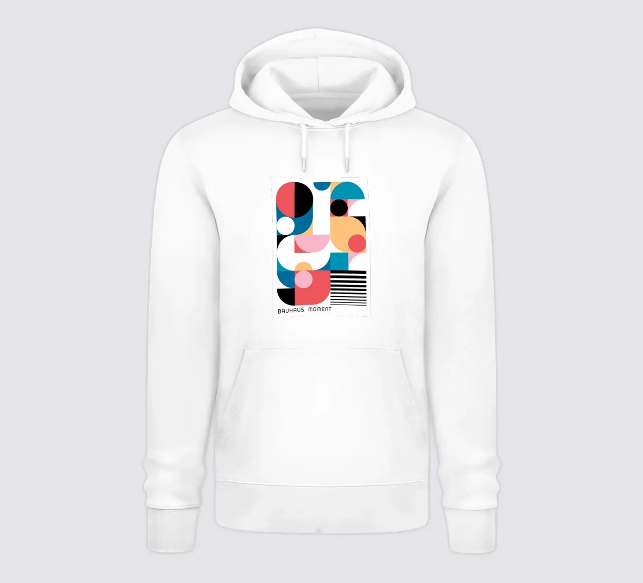 Momento Bauhaus Impresión geométrica abstracta en color sudadera con capucha de NorwesClub