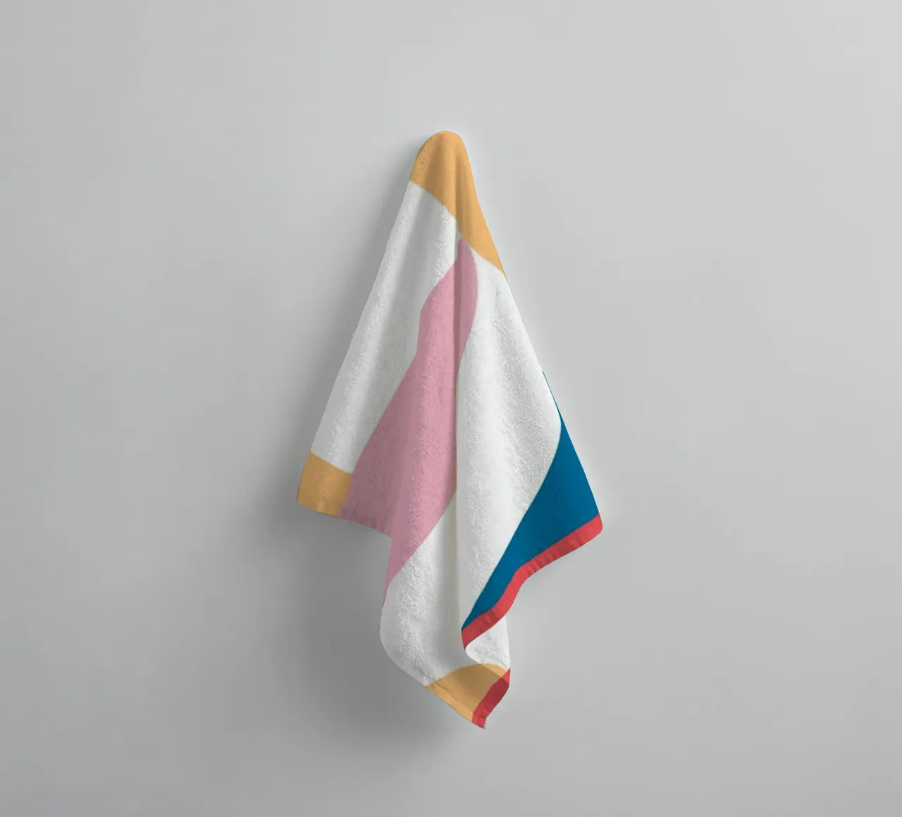 Bauhaus Moment Geometric Abstract Color Print towel by NorwesClub