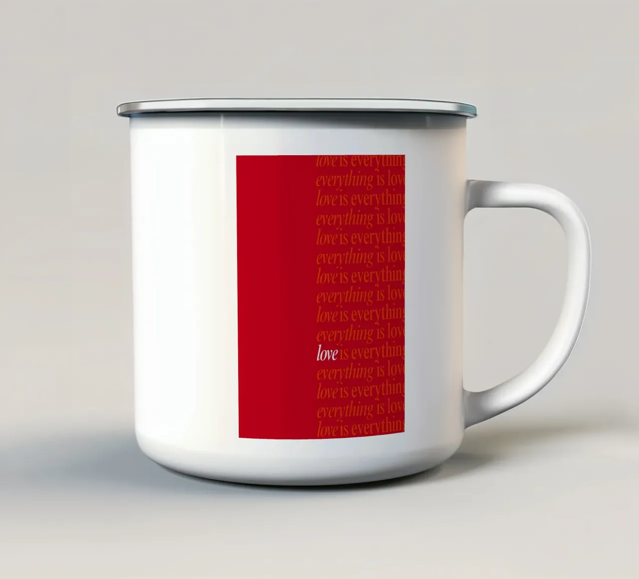 Love is everything tazza in smalto da Dreamer10
