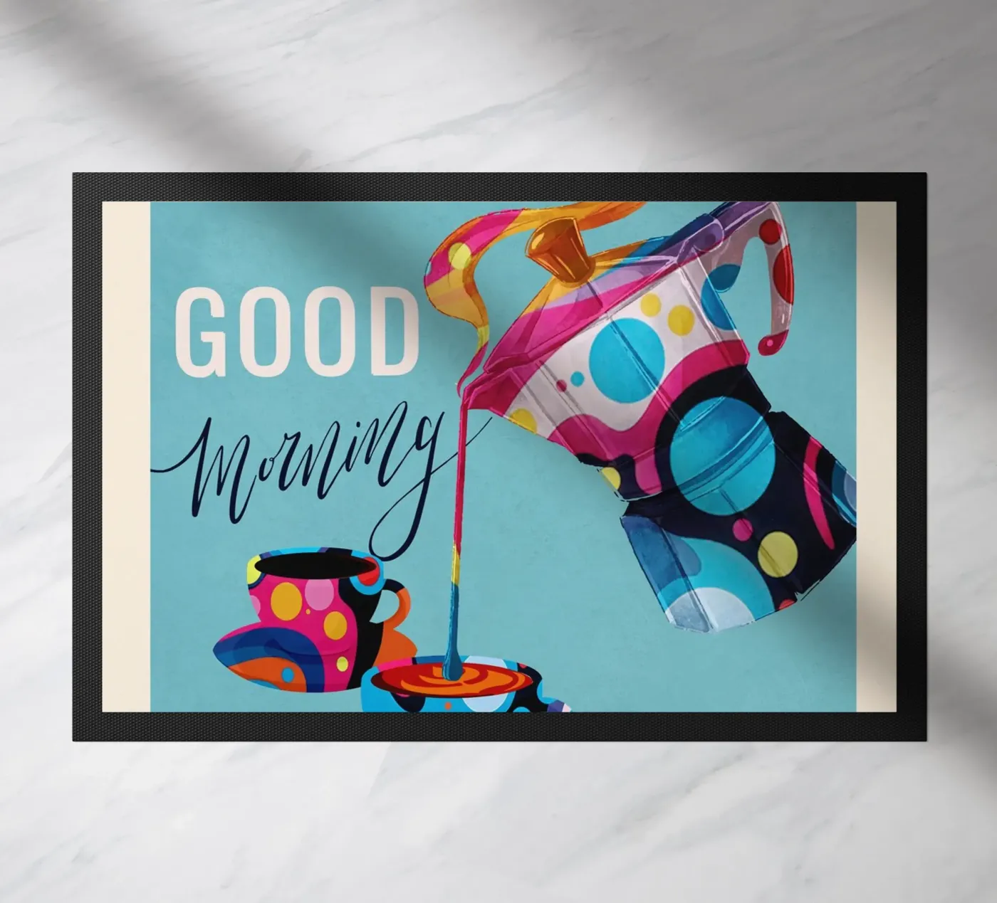 Coffee Time deurmat van Flow Line