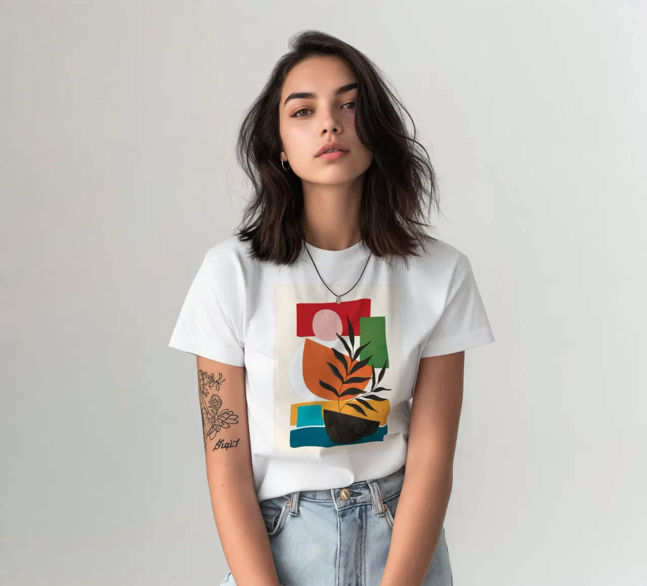 Abstract Minimal Shapes 54 t-shirt da Flow Line