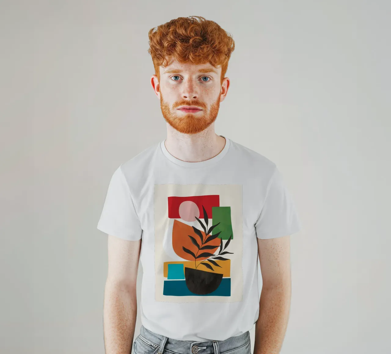 Abstract Minimal Shapes 54 t-shirt da Flow Line