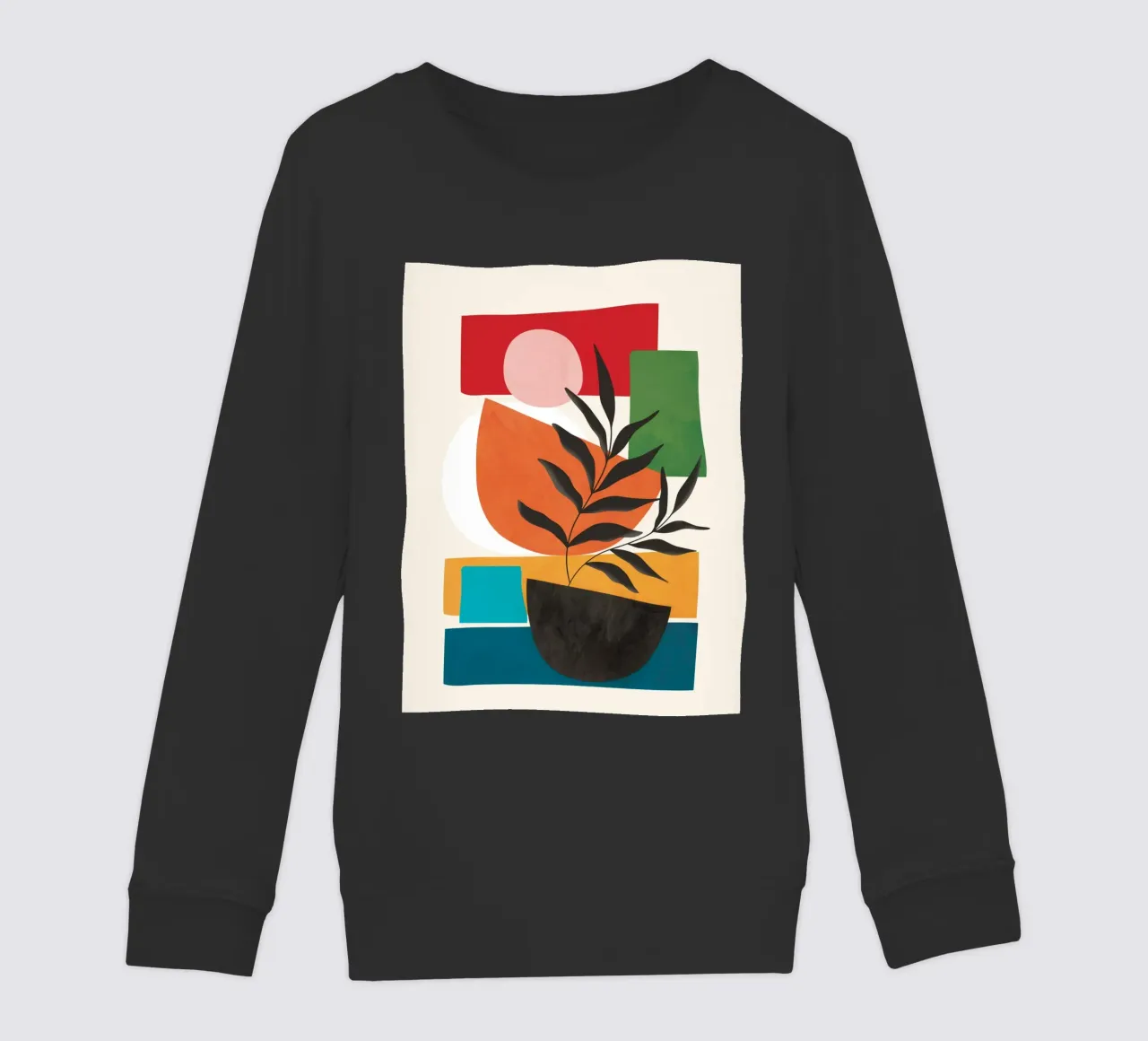 Abstract Minimal Shapes 54 felpa bambino da Flow Line