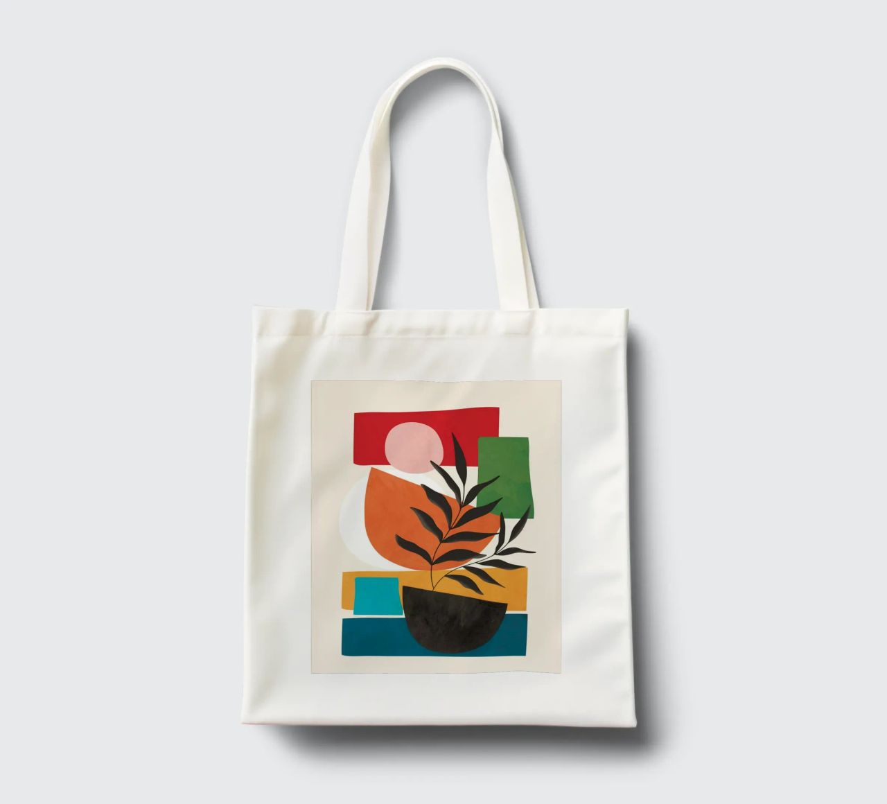 Abstract Minimal Shapes 54 borsa in juta da Flow Line