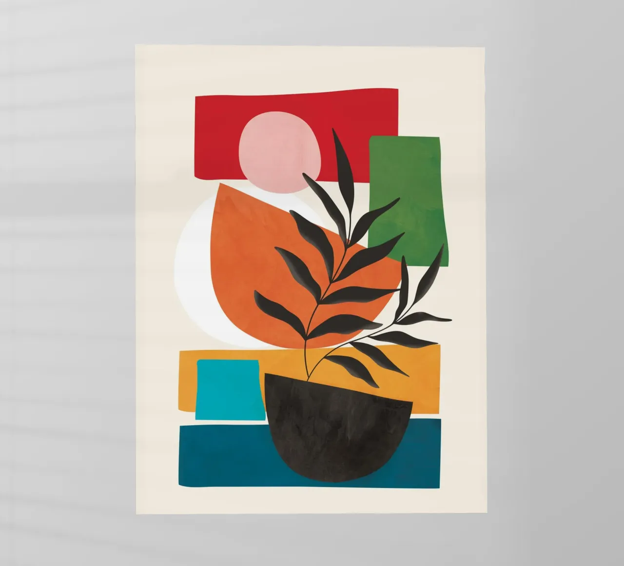 Abstract Minimal Shapes 54 Backlit Folie von Flow Line