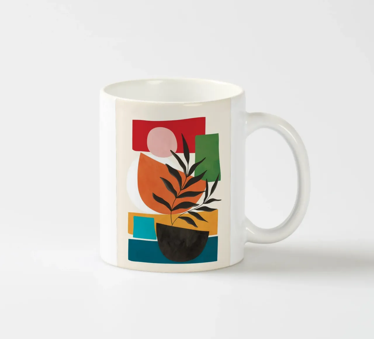 Abstract Minimal Shapes 54 mug en céramique de Flow Line