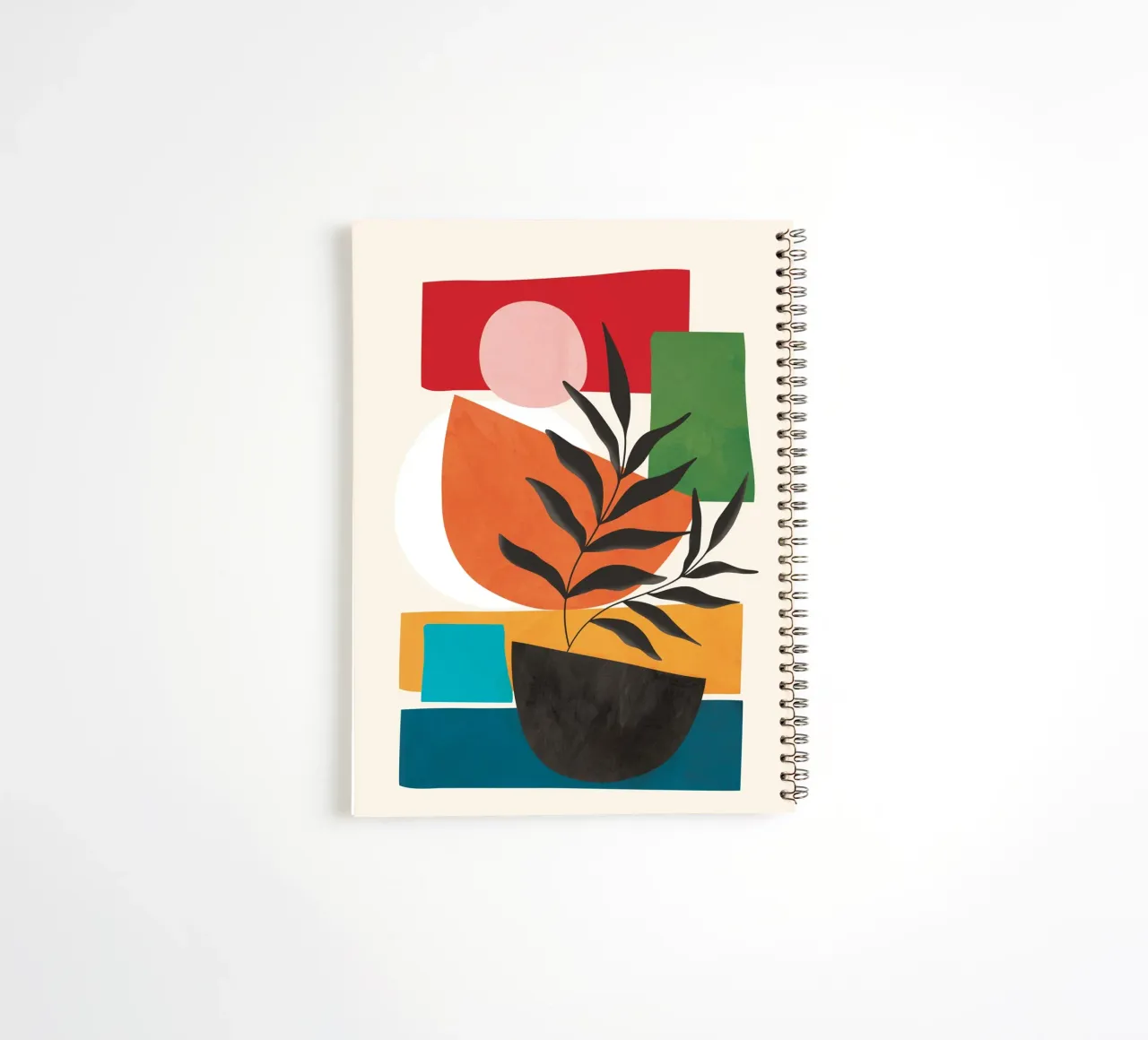 Abstract Minimal Shapes 54 spiral notebook by Flow Line
