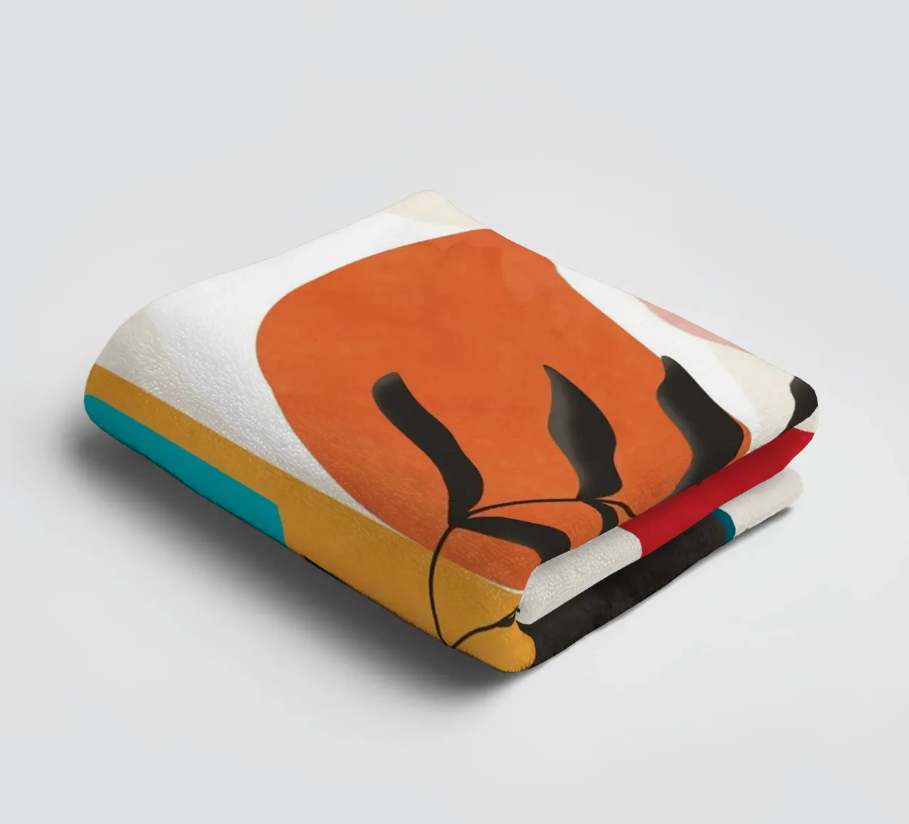 Abstract Minimal Shapes 54 towel by Flow Line