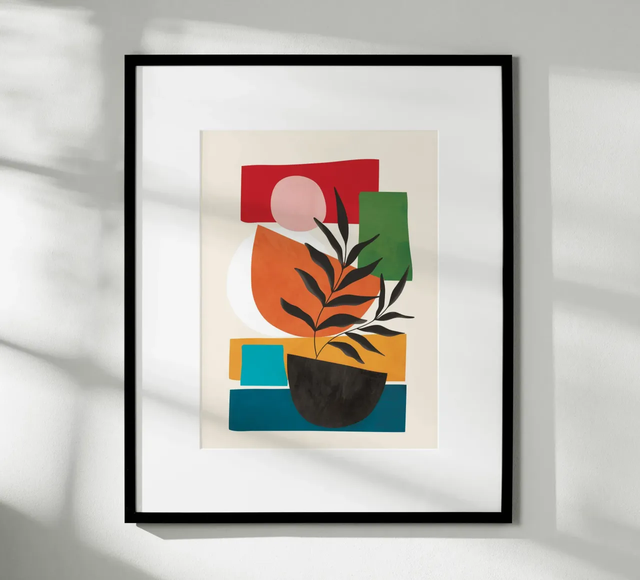 Abstract Minimal Shapes 54 carta hahnemühle da Flow Line