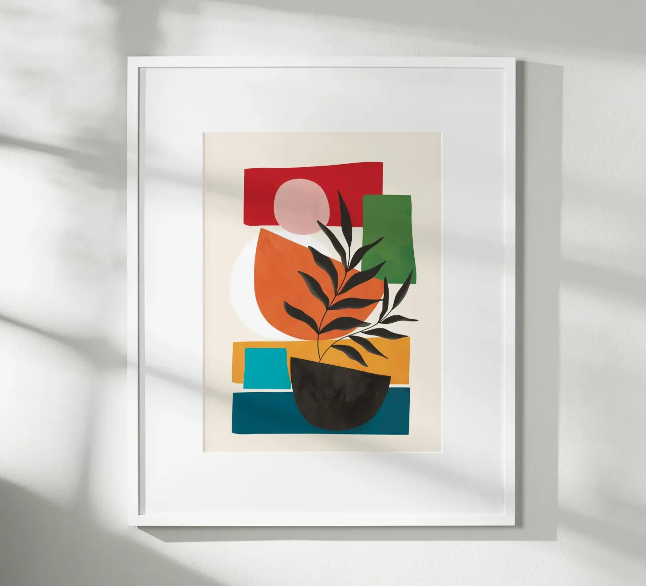 Abstract Minimal Shapes 54 carta hahnemühle da Flow Line