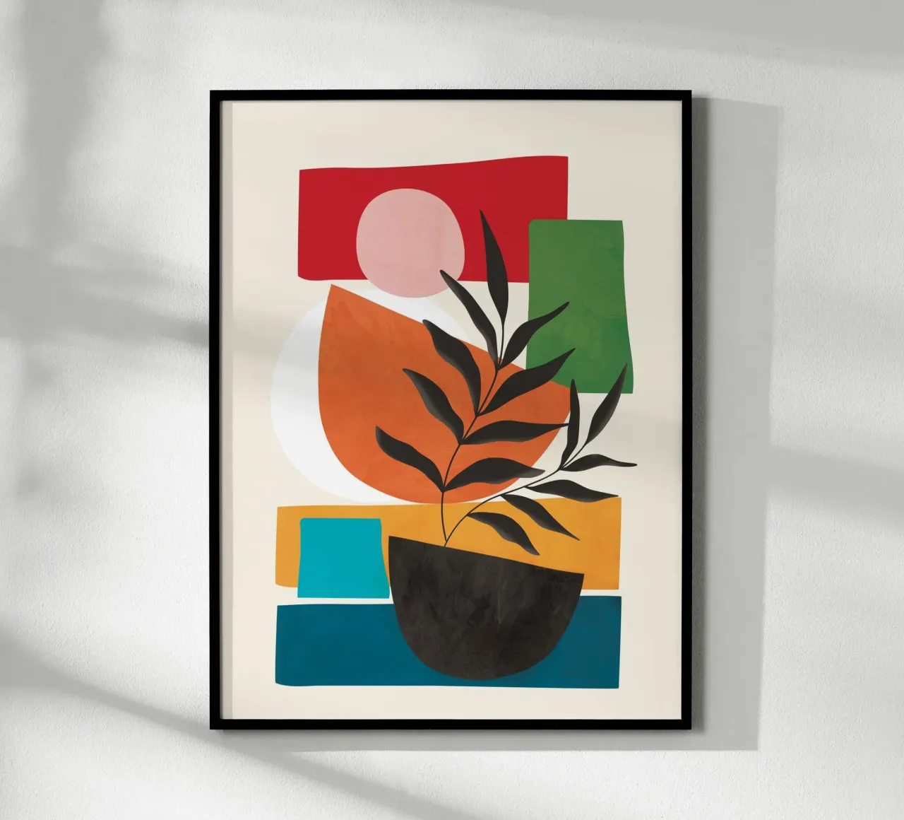 Abstract Minimal Shapes 54 carta hahnemühle da Flow Line