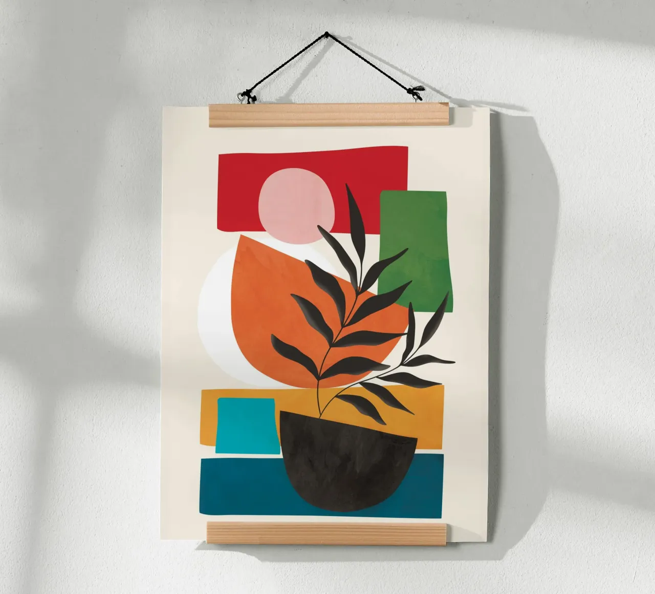 Abstract Minimal Shapes 54 carta hahnemühle da Flow Line