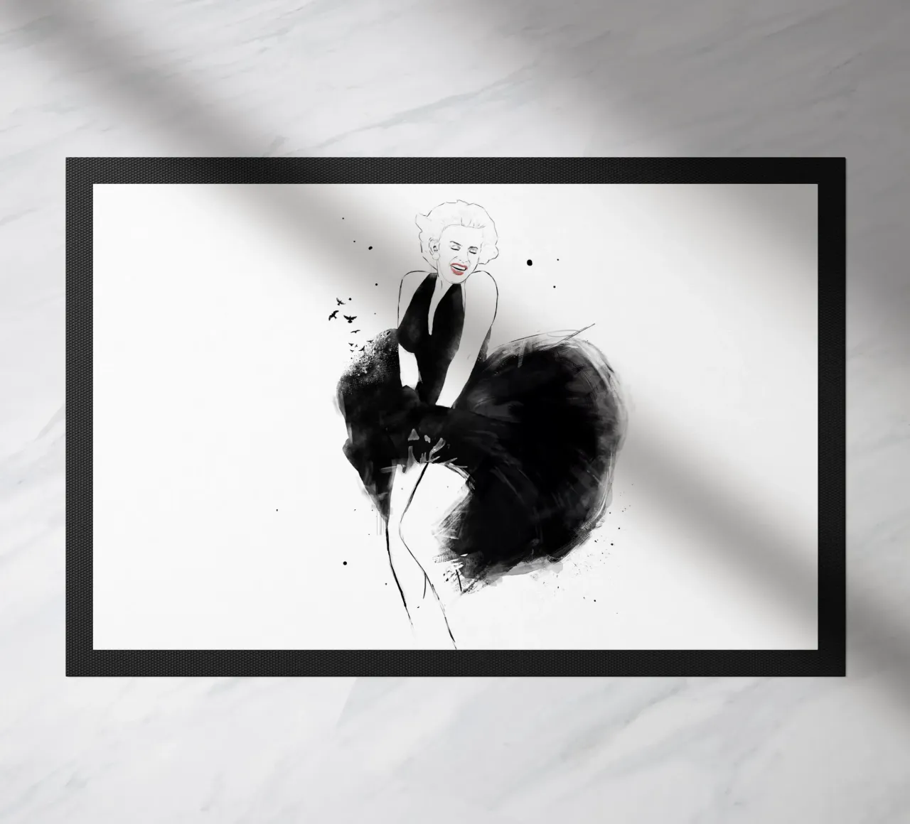 Marilyn doormat by Balazs Solti