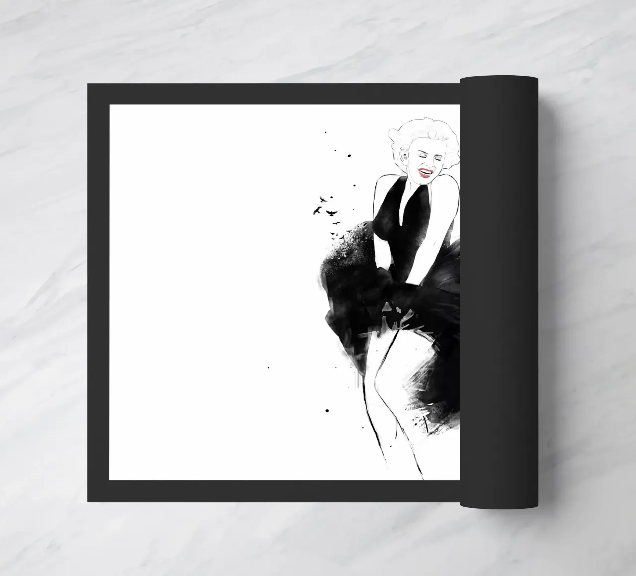 Marilyn doormat by Balazs Solti