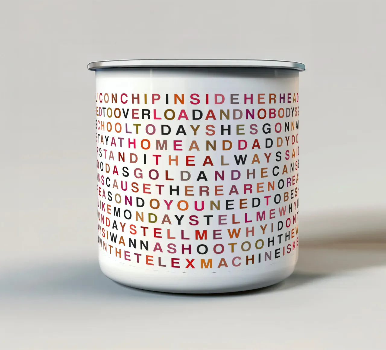 Non mi piace il lunedì - Poster dei Boomtown Rats tazza in smalto da QuooodZ by MooodzArt