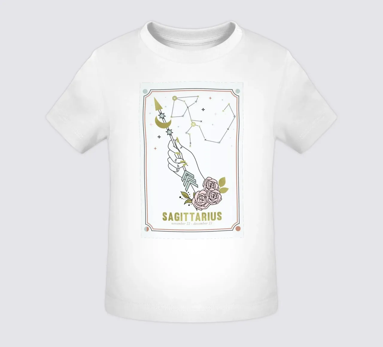 Sagittarius maglietta neonato da cafelab