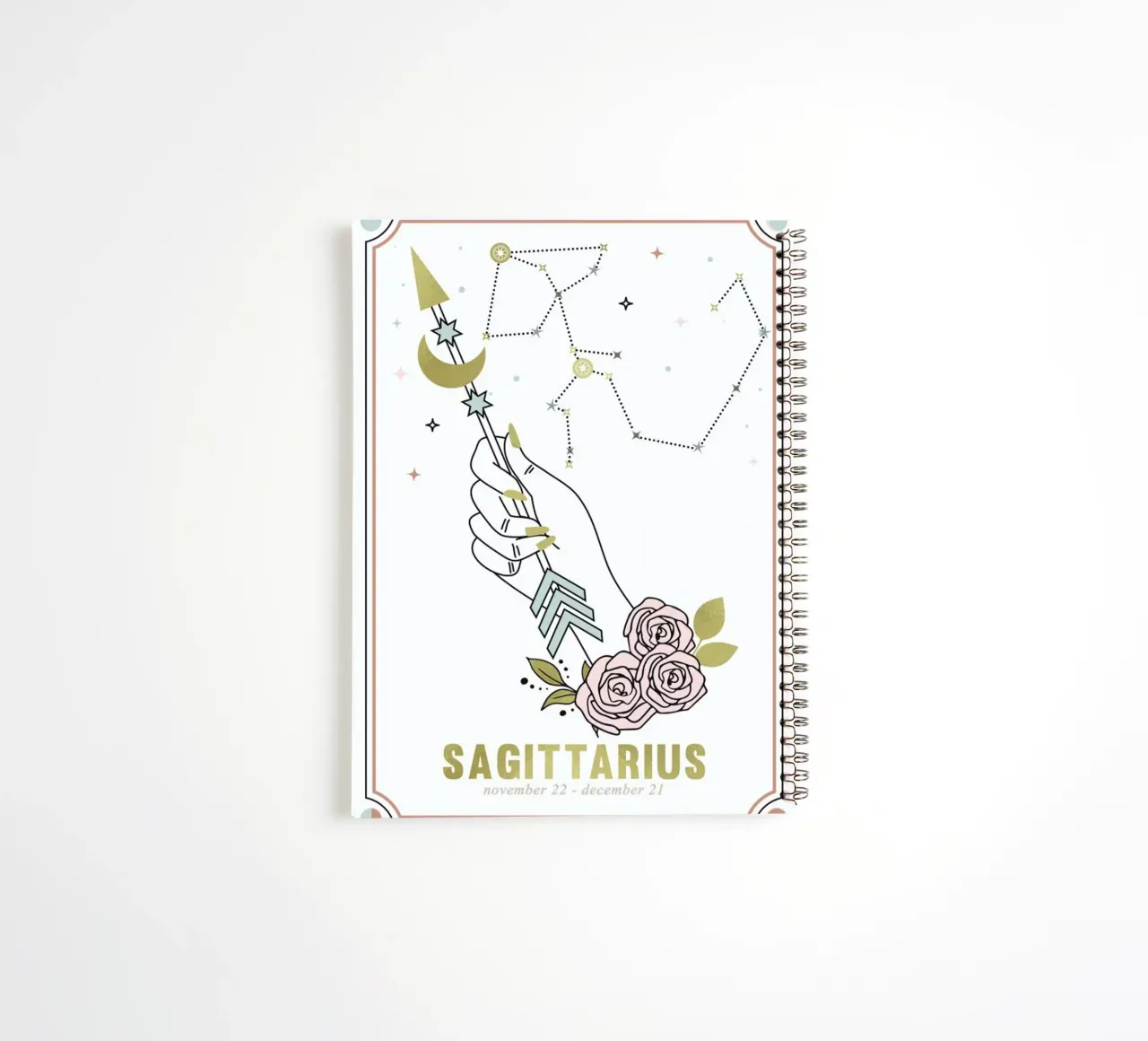 Sagittarius spiral notebook by cafelab