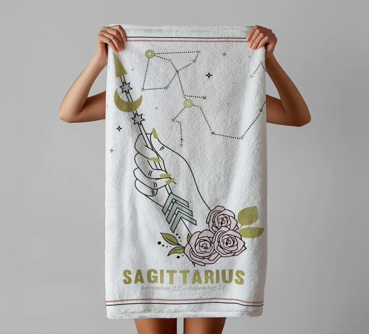 Sagittarius asciugamano da bagno da cafelab