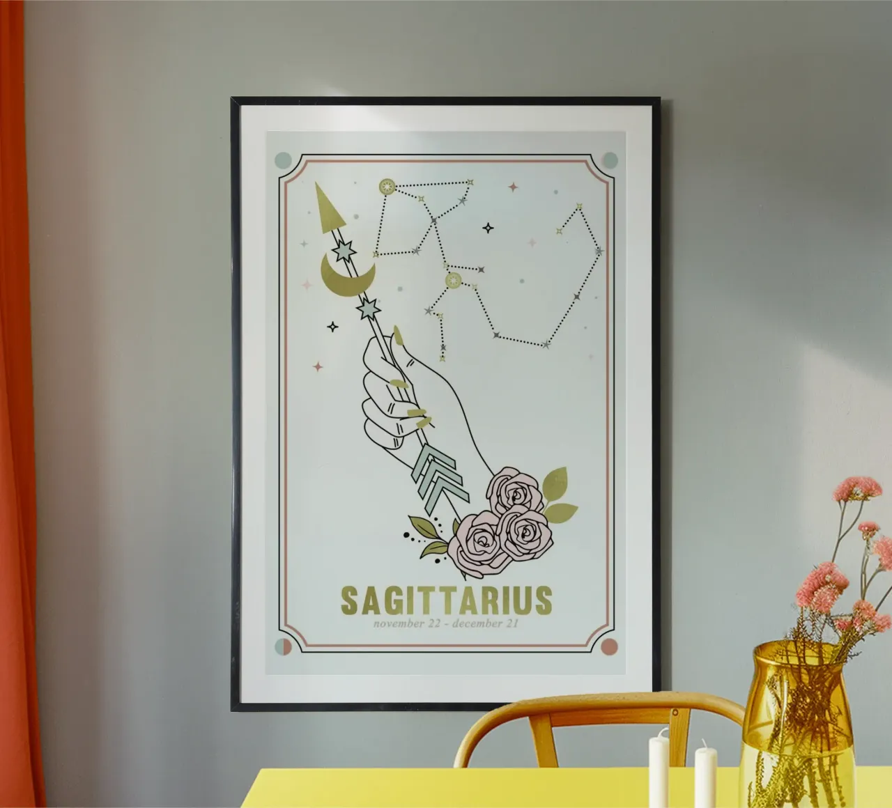 Boogschutter Sterrenbeeld poster van cafelab