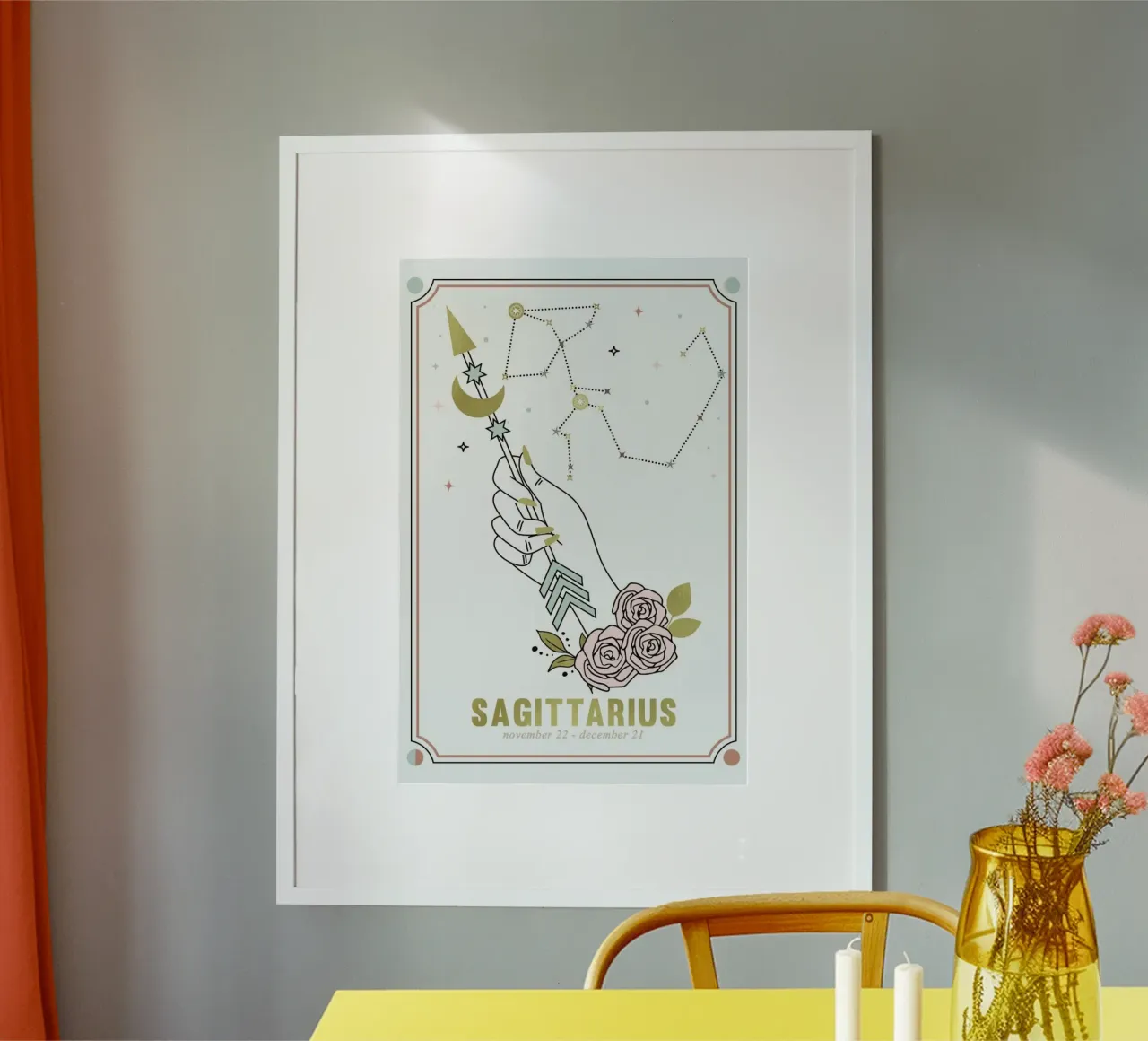 Boogschutter Sterrenbeeld poster van cafelab