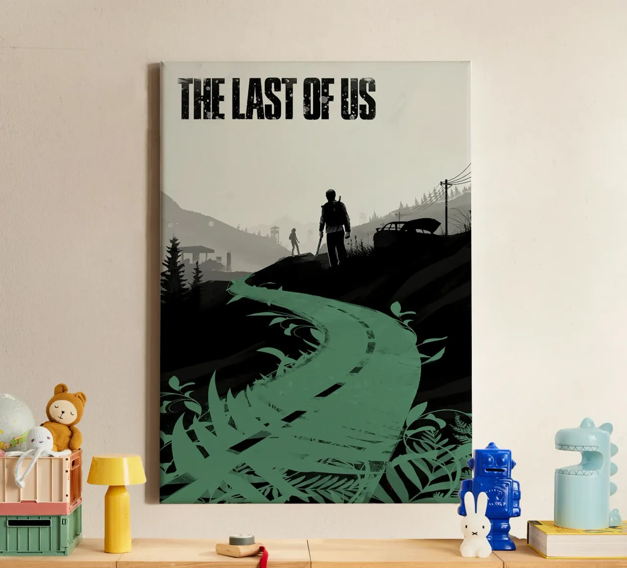 Last of Us and Apocalypse tela con Cornice a cassetta da Attaboy Dsgn